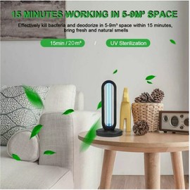 Motorparts Ozone UV Light Disinfection 110V 38W ABS+quartz NEW w/Remote Controller KB