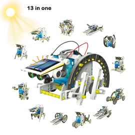 13 in 1 Educational Solar Robot Building Kit DIY Solar Powered Robot for Children Adults Educational Toys for Boys and Girls