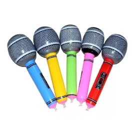 KFMX 12 Microfono Inflable Fiesta Batucada Divertido