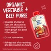Earth's Best Organic Baby Food Pouches, 9+ Months, Beef, Vegetable,