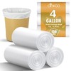 150 Count Small Garbage Bags 15 Litres/4 Gallon Strong Bathroom