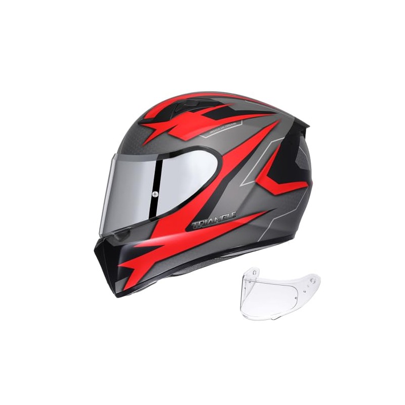 TRIANGLE Motorcycle Helmets Full Face Helmet for Adult Men with