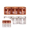 Choice Seasoning Set 3P Spice Jar Set Condiment Jar Set Spice Jar Set Brown
