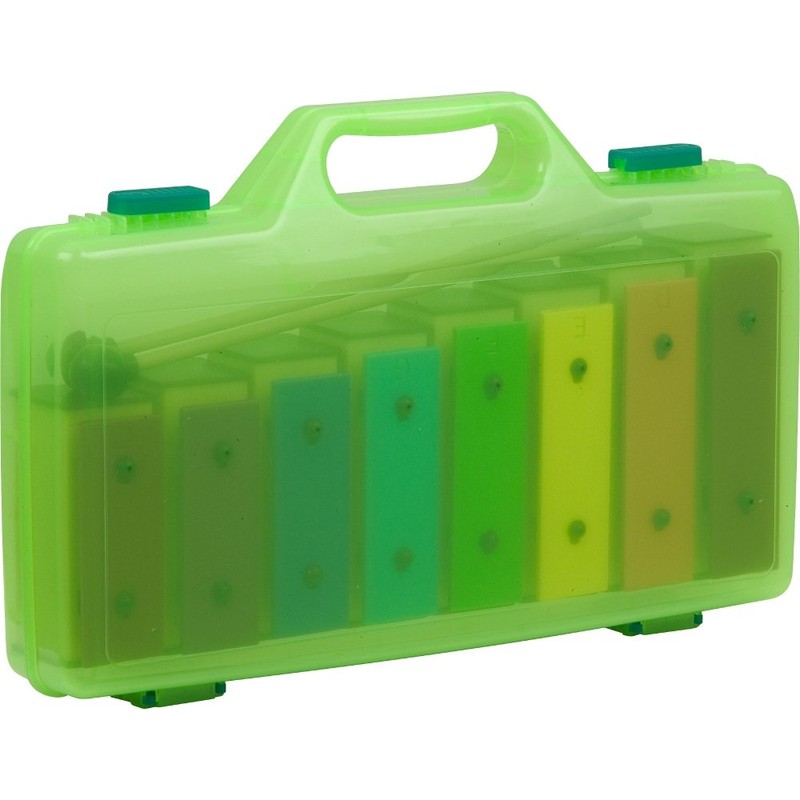 Eight Note Plastic Resonator Bell Set with Case