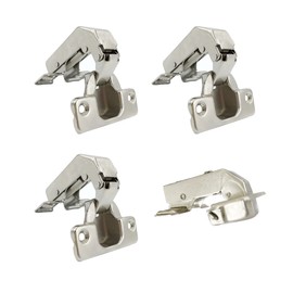 LIKERAINY 95 Degree Short Stud Hinge 35 mm with Damping Pot Hinge Kitchen Pot Hinge with Automatic Closing for Cabinet Door Hinge for Kitchen Cabinet Furniture Pack of 4