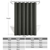 ANRODUO Extra Long Linen Shower Curtain, 84 Inch Fabric Shower