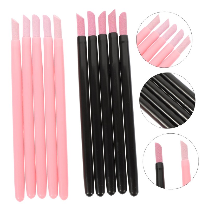 WOONEKY Ergonomic Manicure Pen Set Pack Single Head Nail Cuticle