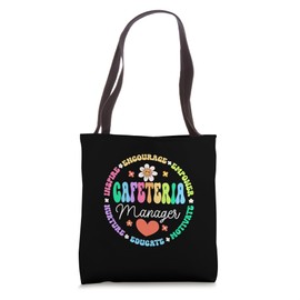Groovy Cafeteria Manger School Support Team Worker Lunch Tote Bag
