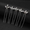 Cubahop Bridal Wedding Hair Pins Gold Bridal Crystal Hair Clips