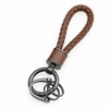 Rockyu Keychain, Men's, Women's, Braided Leather, Car Key Ring, Simple,