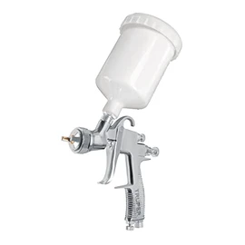 TRUPER PIPI-450 Pistola p/Pintar Gravedad LVLP Vaso plástico, 1.4 mm, Cromo