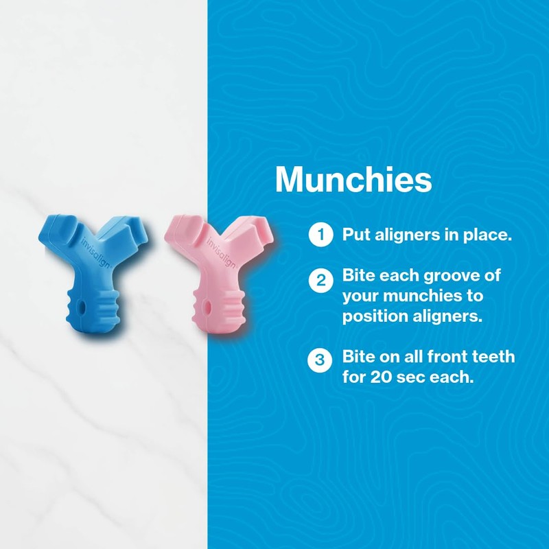 Invisalign Munchies EPS Aligner and Retainer Tray Seaters, Aligner Chewies