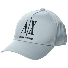 A | X ARMANI EXCHANGE Men's Icon Logo Baseball Hat, Celestial Blue/Navy