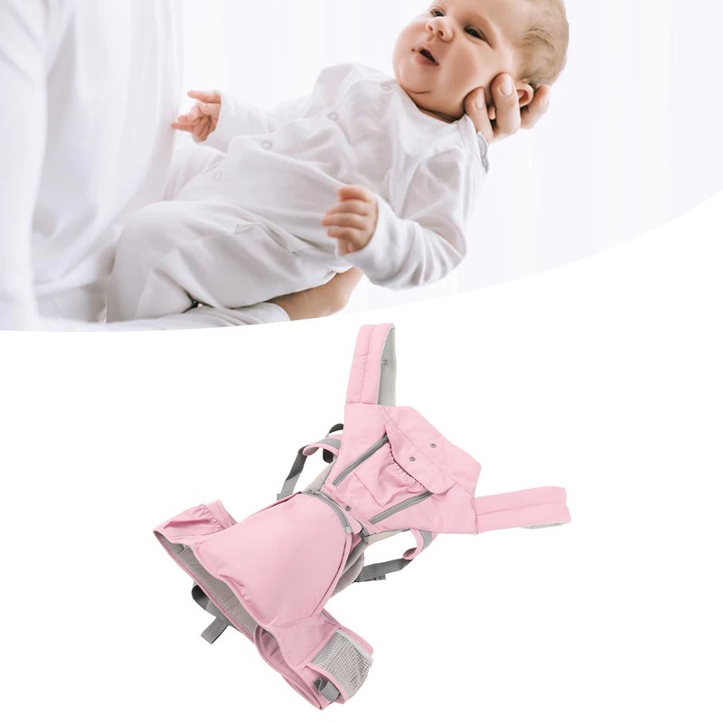Baby Carrier with Hip Seat Ergonomic Breathable Comfortable Multifunctional Baby