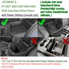 EDBETOS Power Sliding Console Organizer Compatible with 2021-2024 2025 2026
