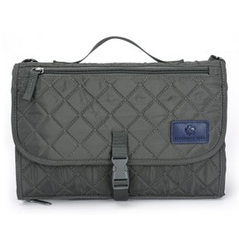 2-in-1 Diaper Changing Pad with Detachable Storage, Quilted Design, Waterproof, Travel-Friendly