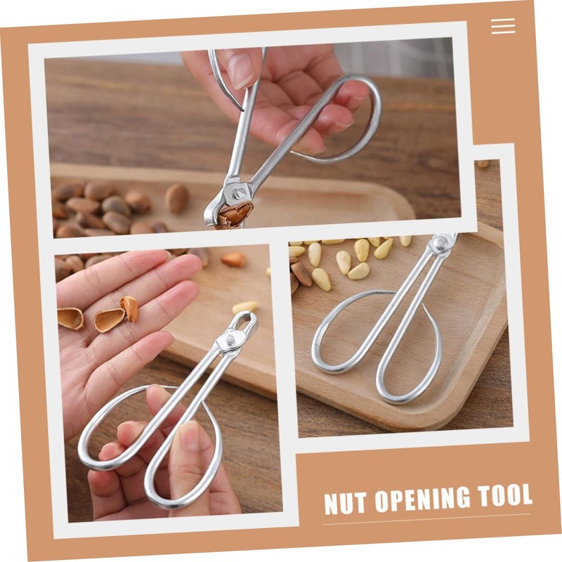LIFKOME Stainless Steel Nut Opener Lever Fast Effortless for Pine