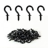 SimautHawk Screw Hooks 30 Pcs 1/2 inch Black Screw in