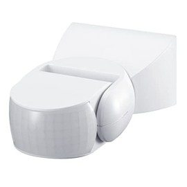 Maclean MCE201W Infrared Motion Sensor Pir Modern Range 12m White IP65 (12m 180Â° IP65 White)