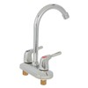 Sink Faucet 2 Handle 2 Holes Deck Plate Design Hot