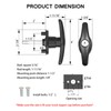 Quality Life Truck Cap T-Handle Lock for Camper Shell Replacement