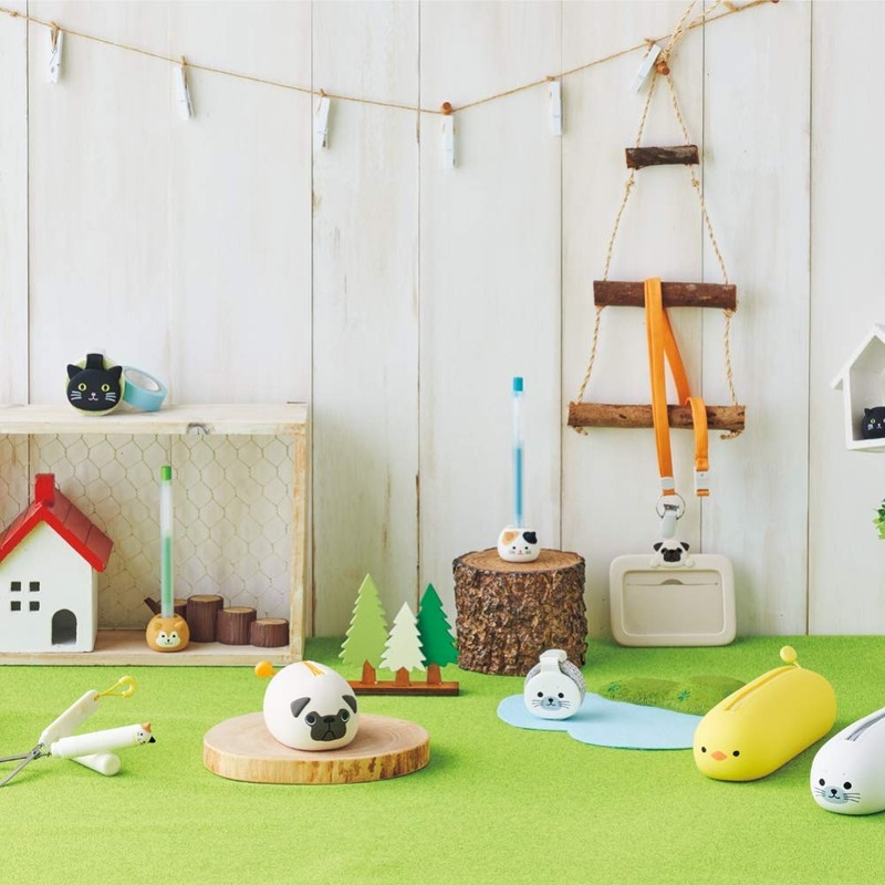 Lihit Lab A7806-7 Smartfit Punilabo Pen Stand Mikeneko