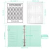Budget Planner, AMONENZ A5 Money Saving Folder, Faux Leather Savings