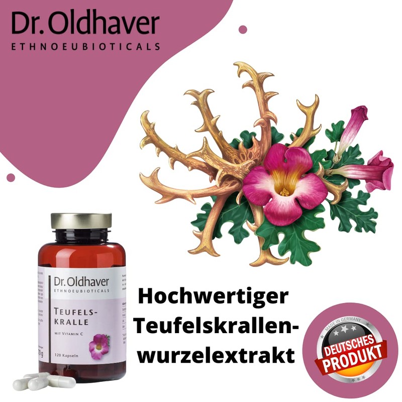 Dr. Oldhaver Devil's Claw (120 Capsules) Extract of Devil's Claw