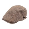 ZLYC Men Cotton Flat Cap Summer Scally Ivy Gatsby Newsboy