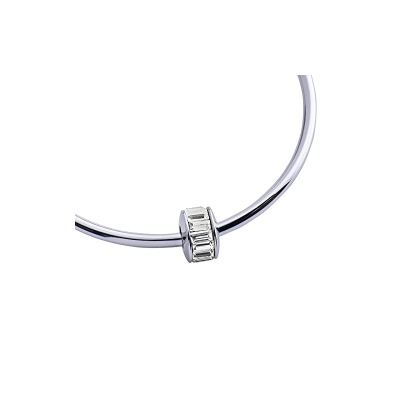 LuckyLy Charms para Pulseras Acero Inoxidable Zirconia Cúbica Regalos Mujer