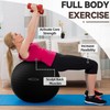 Fitvids Anti-Burst and Slip Resistant Exercise Yoga Ball for Fitness