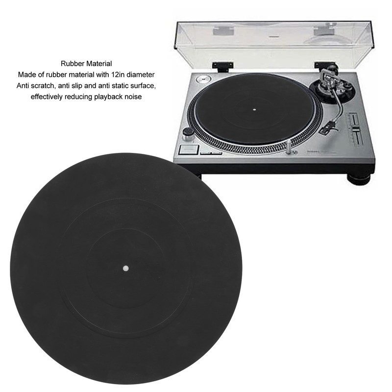 Turntable Platter Mat Vibration Reduction Static Resistant Professional Vinyl Record