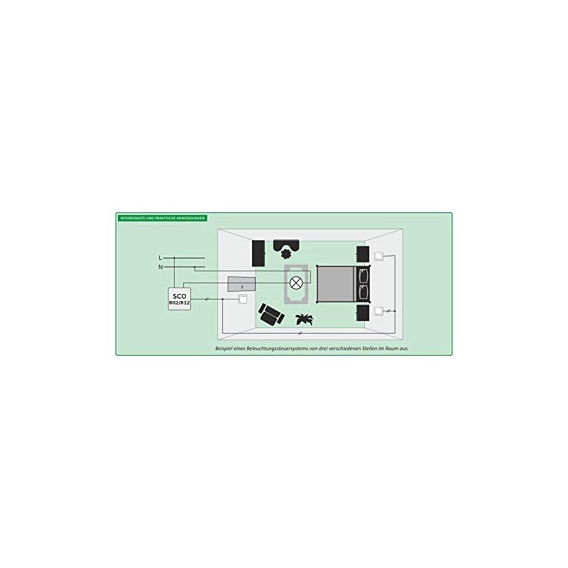 Dimmer Button Top-hat Rail 350 W (Memory)