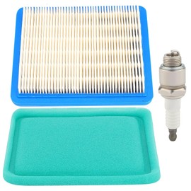Butom 491588S 491588 Air Filter + 493537S 493537 Pre-cleaner for 675ex 725ex 625e 625-675 Series 3.5-6.5 HP Quantum Engines W Spark Plug