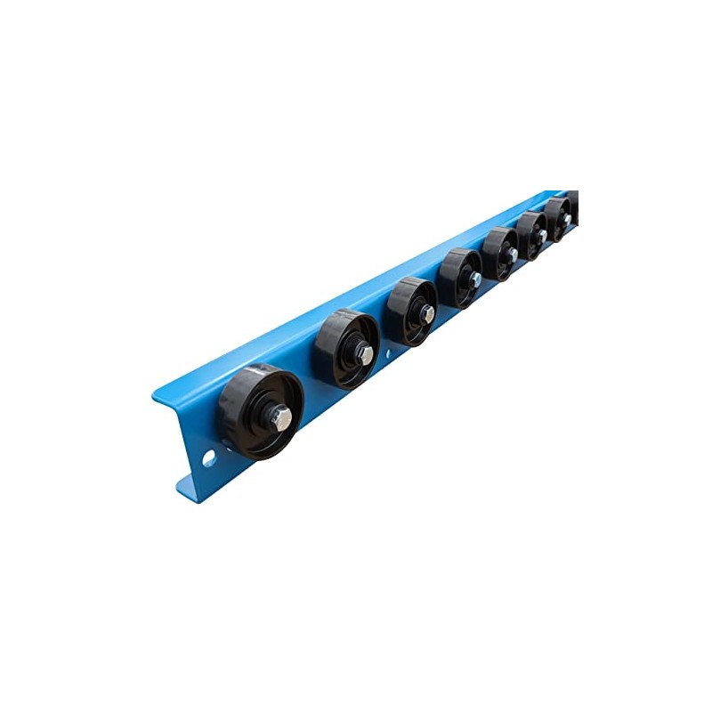 Conveyor Rails with Plastic Skate Wheels 5'- T1 Style Gravity