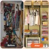X-cosrack 6 Tier Closet Hanging Organizer, Clothes Hanging Shelves with