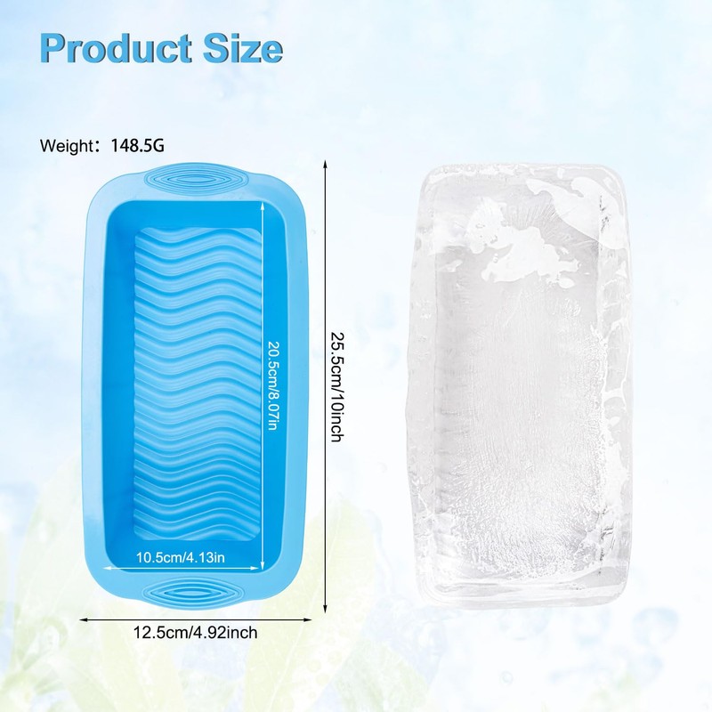 4 Pcs Large Ice Cube Tray, Big Ice Cube Moulds