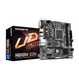 GIGABYTE H610M S2H (H610/ Intel/LGA 1700/ Micro ATX/ DDR5/ Single M.2/ PCIe 4.0/ USB 3.2 Gen1/ Realtek GbE LAN/Motherboard)