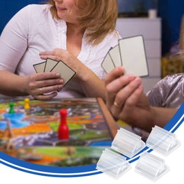 25 Pcs Acrylic Card Display Stand,Place Card Holders,Photo Holders for Tables, Clear Game Card Stands, Game Piece Holders Board Game Pieces Cards Stand for Cards, Photos, Memos, Pictures Display