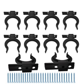 Panxef Kitchen Skirting Board Clips for Skirting Board with 30 Screws, Kitchen Plinth Mounting Clips, Skirting Board Holder for 32-42 mm Kitchen Feet Pack of 10