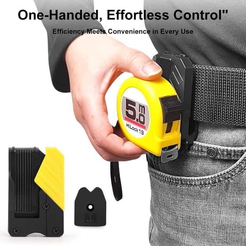 2 Pack Quick-Lock Tape Holder for Belt - Universal Tape
