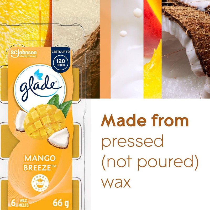 Glade Wax Melts Air Freshener and Odor Eliminator, Scented Essential