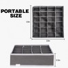 Anayra Drawer Organiser Divider - Foldable Storage Bins for Socks,