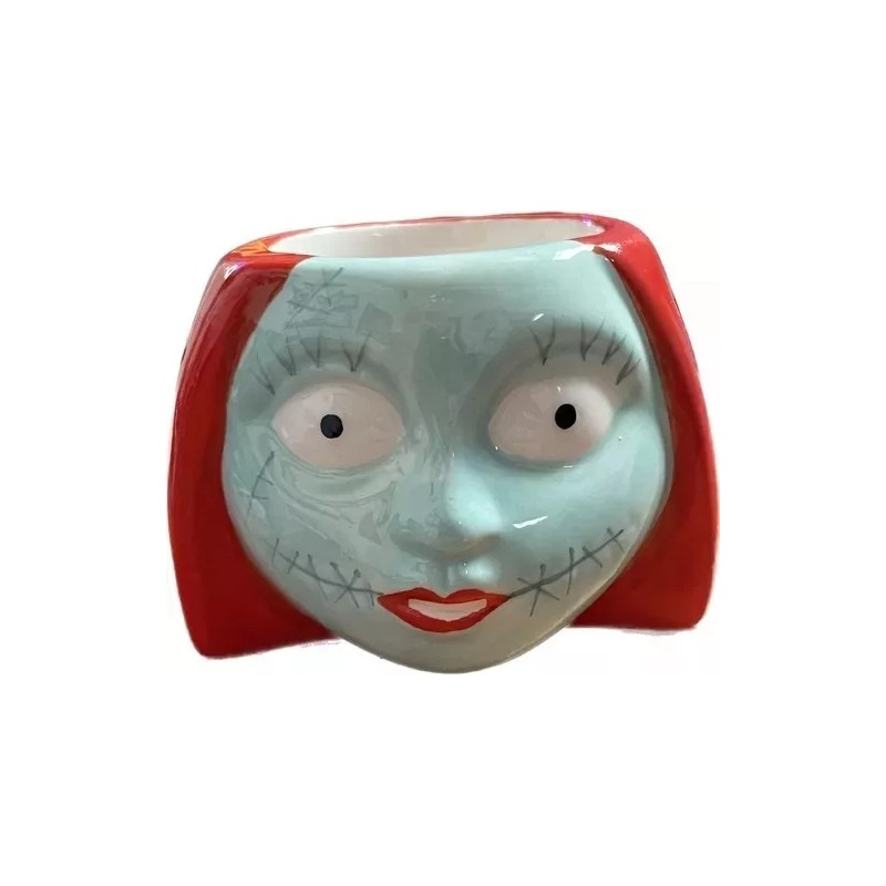 Set 2 Tazas Jack Skellington Sally Tazas 3d Ceramica Tarro