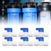10Pcs Inline Shut Off Ball Valve 3/8in OD Plastic Quick