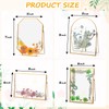 Yalikop 4 Pcs Double Glass Frame for Pressed Flowers Handmade