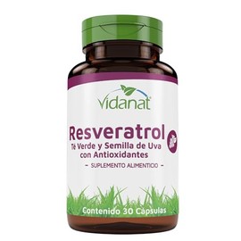 Vidanat Resveratrol - 30 Cápsulas – Antioxidante Natural de Origen Vegetal