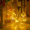 Tuanse 18 Pcs Solar Bottle Lights, 20 LEDs Waterproof Copper