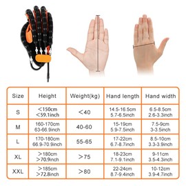JBMBHC Rehabilitation Robot Gloves, Finger and Hand Function Workout Recovery Device for Stroke Recovery