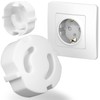 zeyedemo Pack of 30 Sockets, Child Safety Sockets, White Plastic